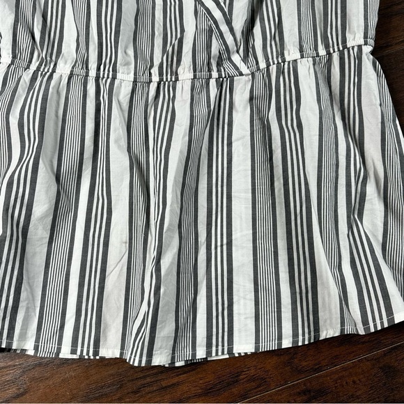 Lane Bryant Striped Off Shoulder Peplum Top - Picture 5 of 5